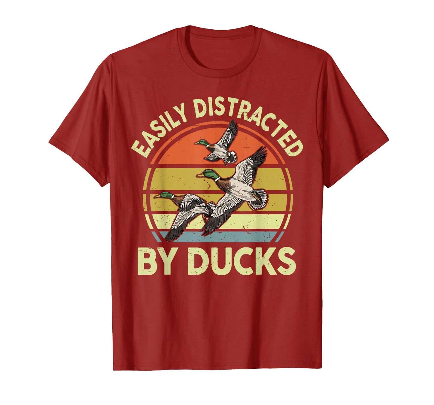 Easily Distracted Duck Hunting Gift Dad Hunter Son Daughter T-Shirt