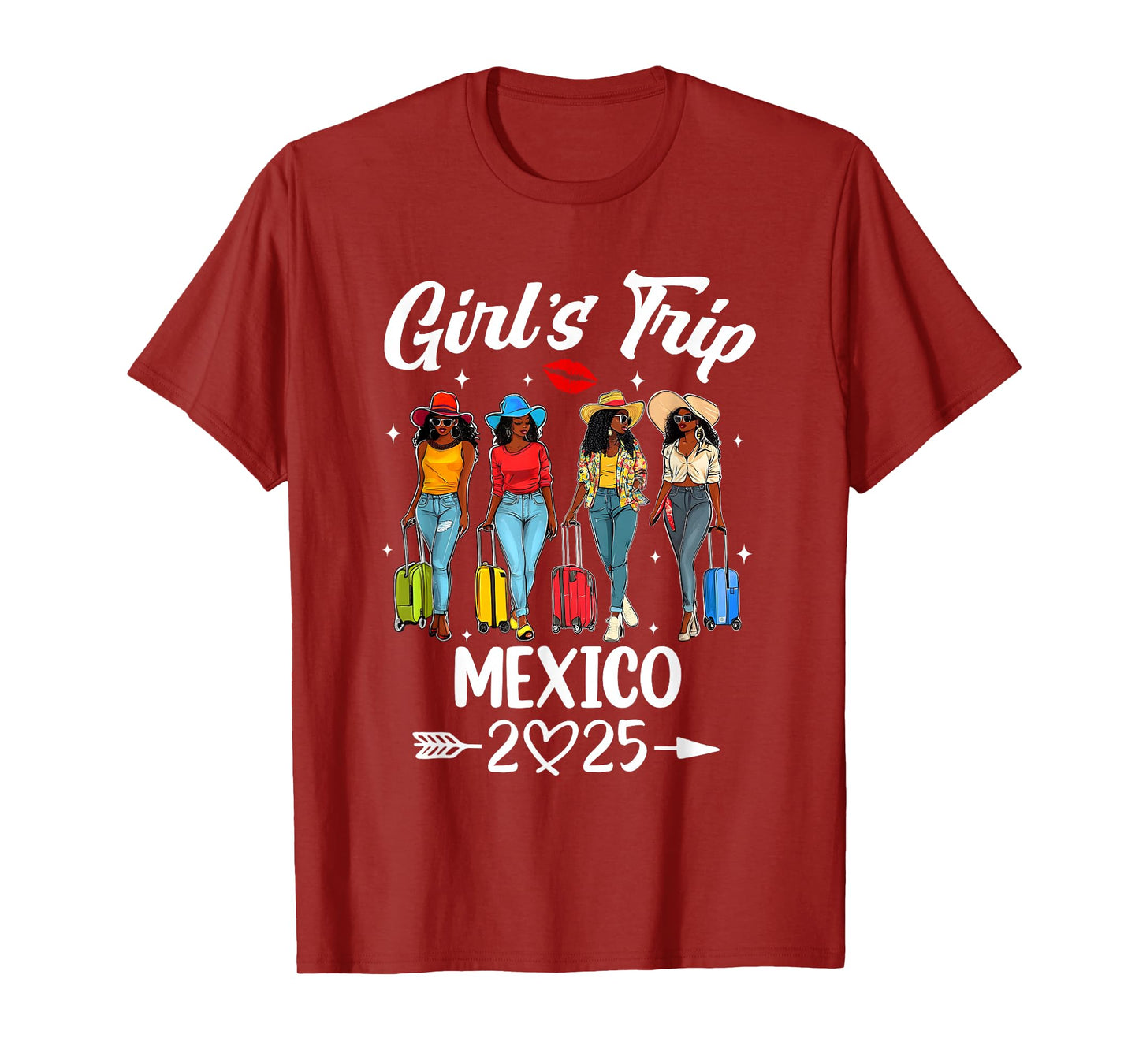 Mexico Girls Trip 2025 Birthday Squad Women Vacation T-Shirt