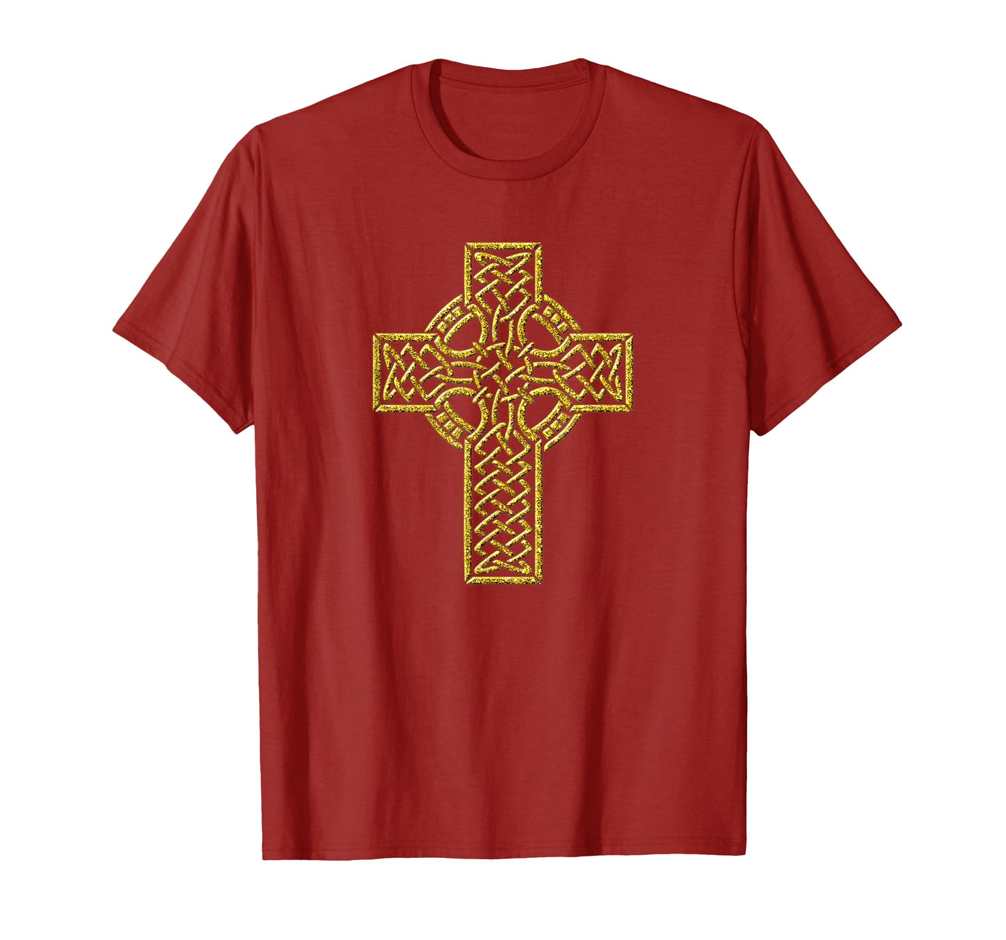 Christian Cross Vintage Golden Retro Faith Symbol T-Shirt