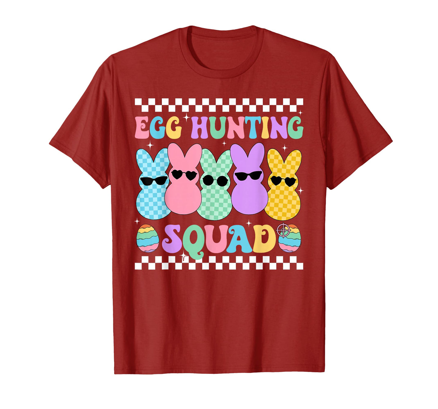 Happy Easter Bunny Egg Hunting Squad Crew Family Boy Girl T-Shirt