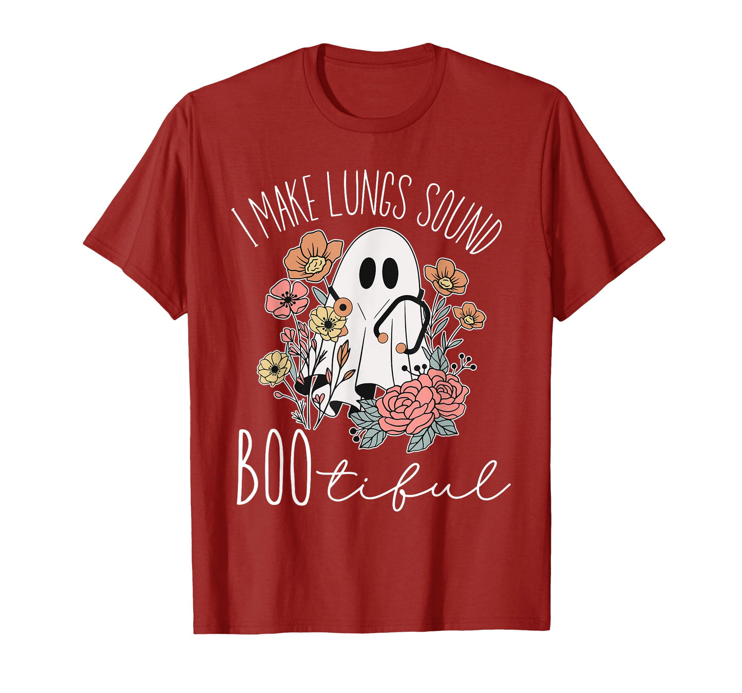 I Make Lungs Sound Boo Tiful Halloween Respiratory Therapist T-Shirt