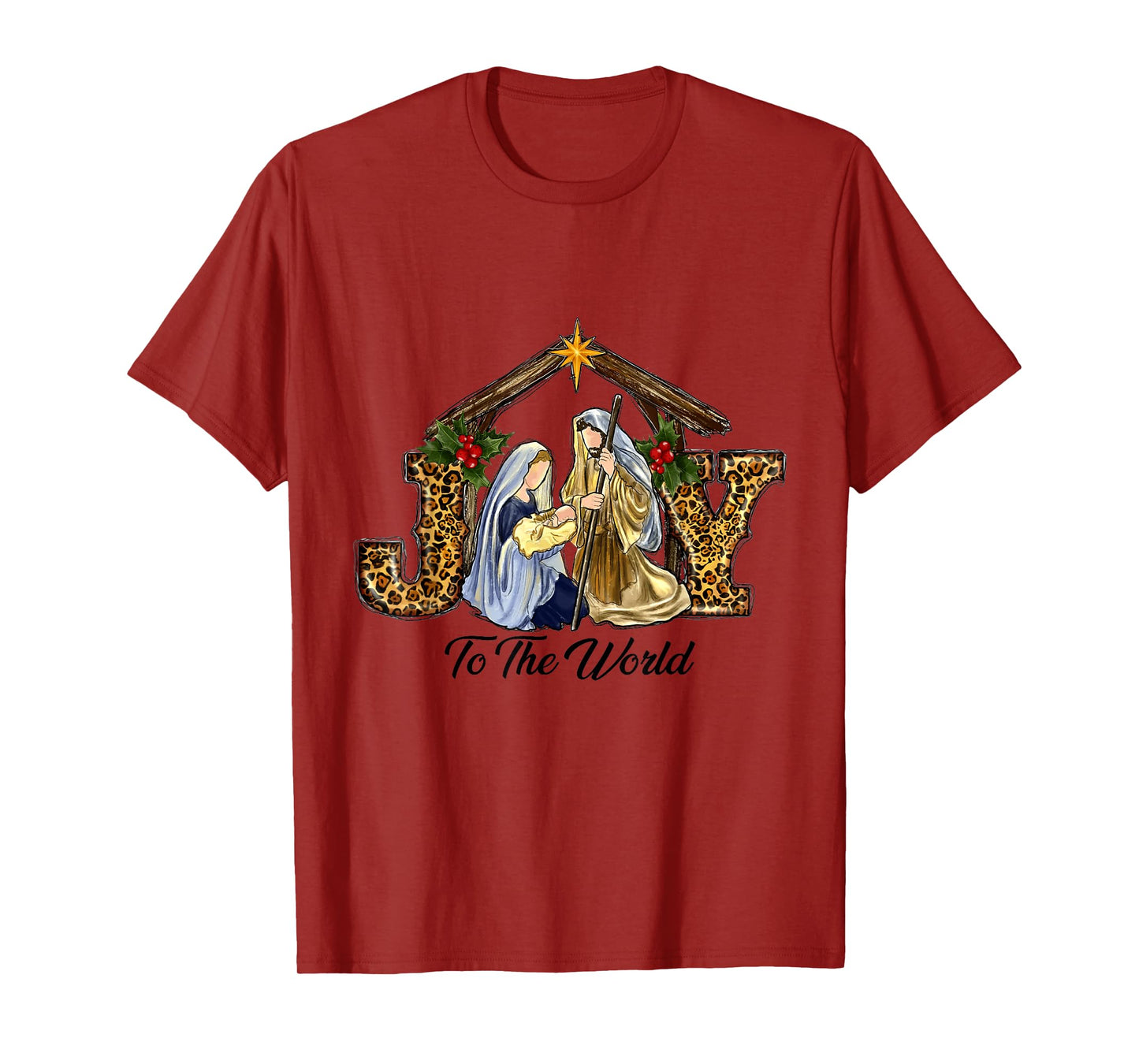Christmas Joy To The World Baby Jesus Religious Christian T-Shirt