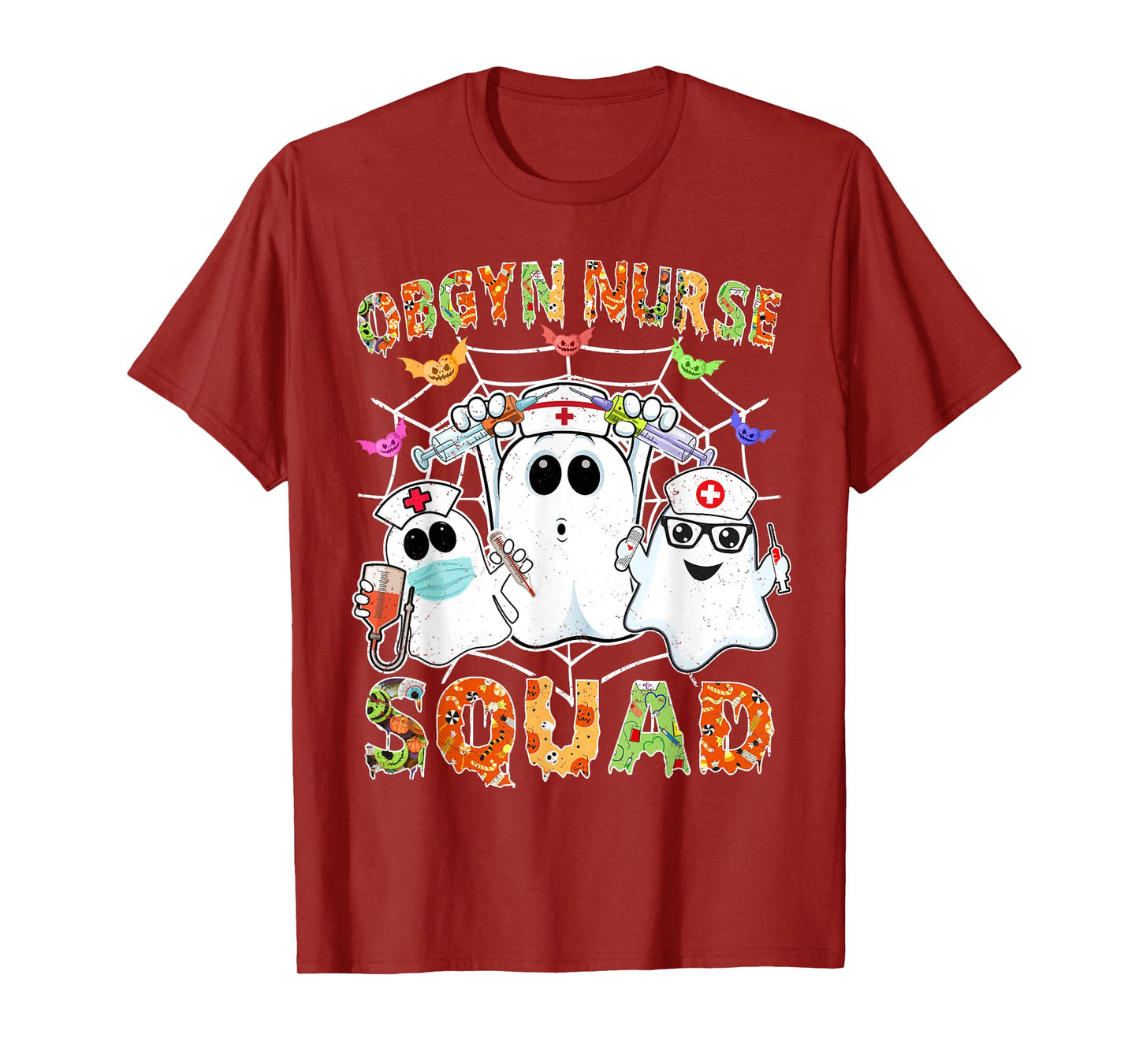 OBGYN Nurse Squad Boo Halloween Matching Ob-gyn RN T-Shirt