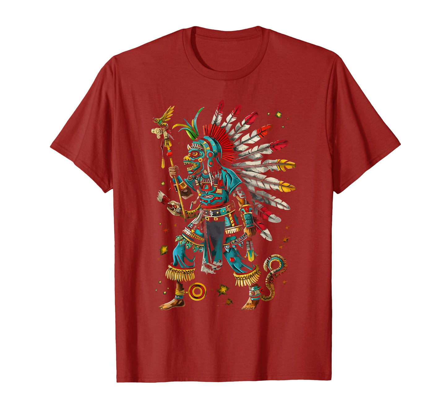 Aztec God Aztec Culture Mayan Indigenous Tlaloc Statue T-Shirt