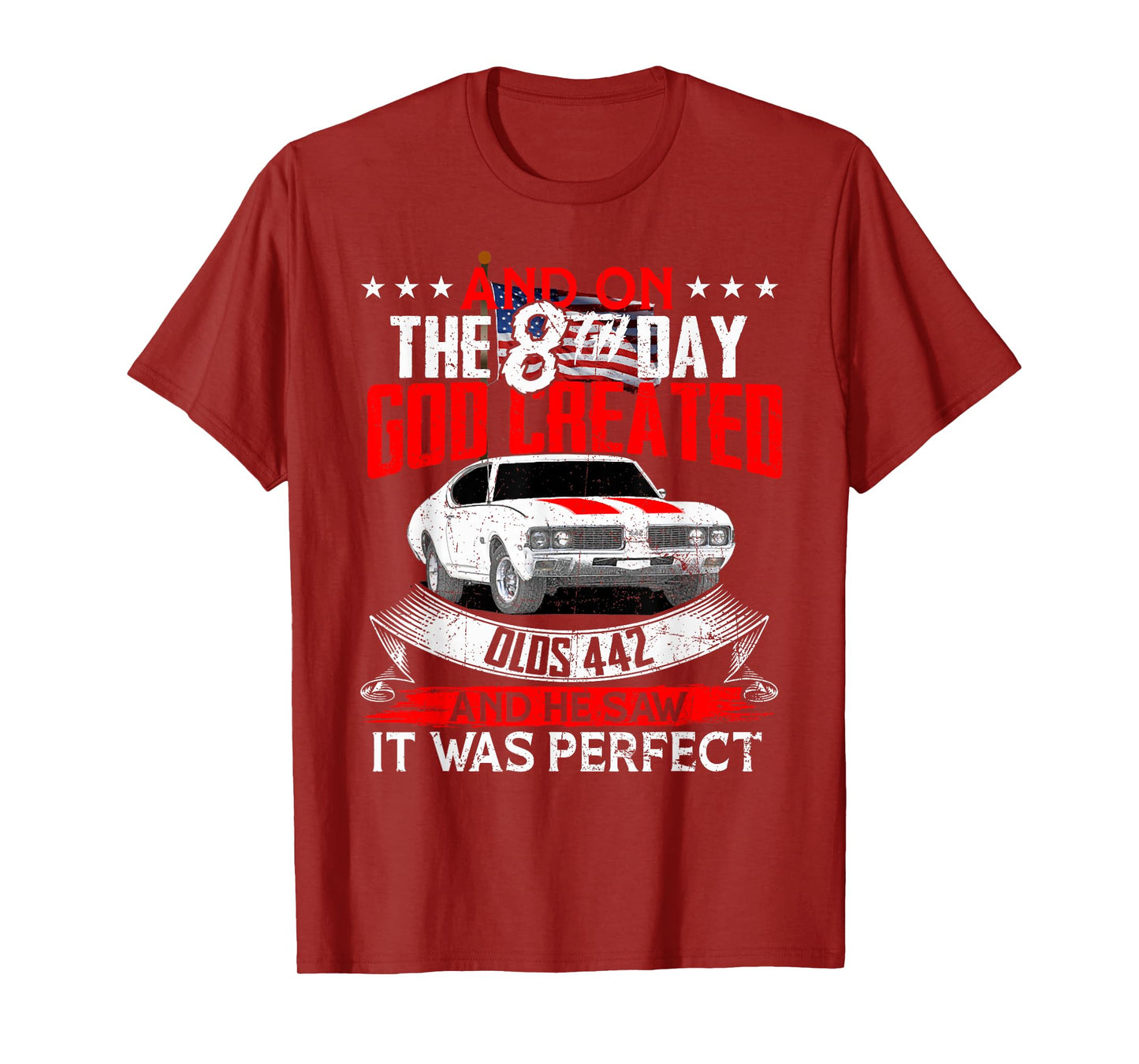 olds 442 On the god muscle car 1964 65 66 67 68 69 70 71 72 T-Shirt