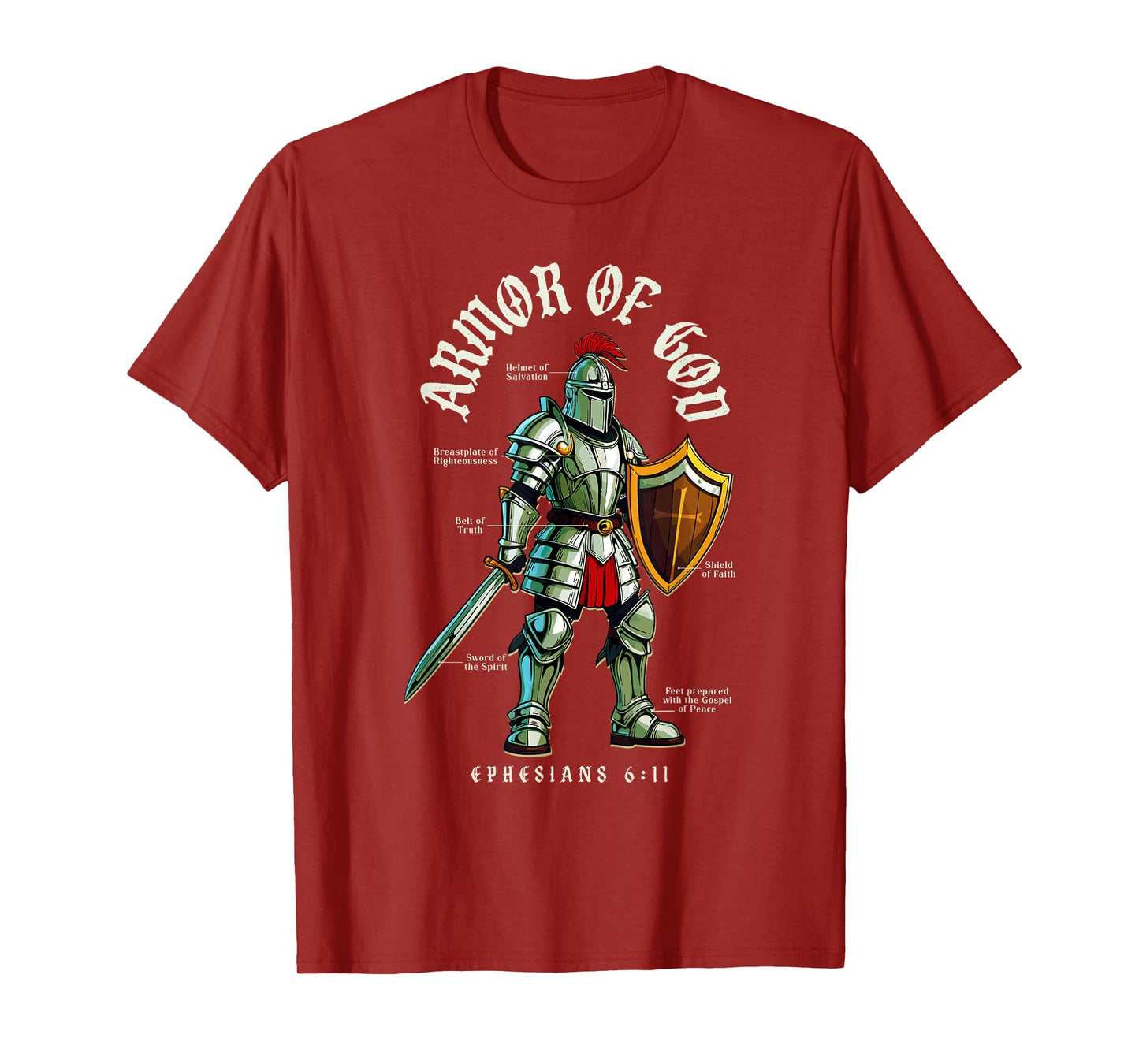 Armor Of God - Christian Bible Verses T-Shirt
