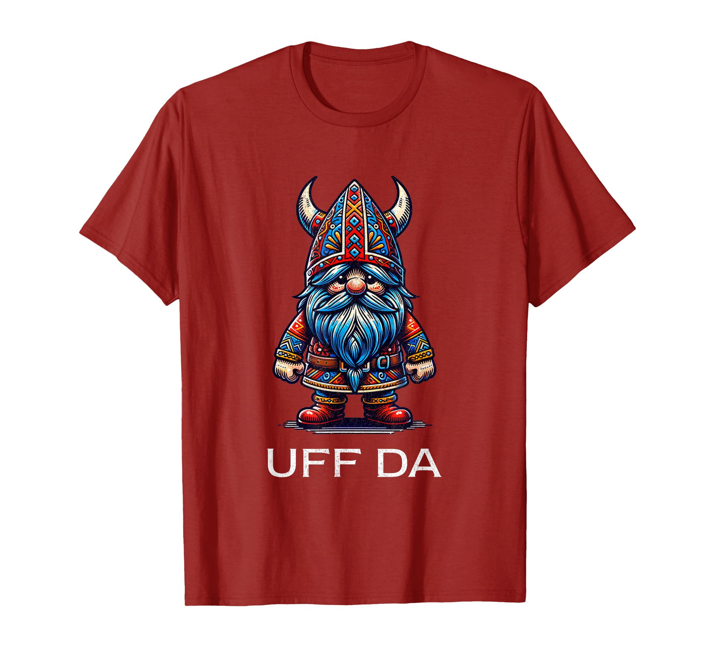 Uff Da Norwegian Scandinavian Gnomes Mens Uff Da T-Shirt