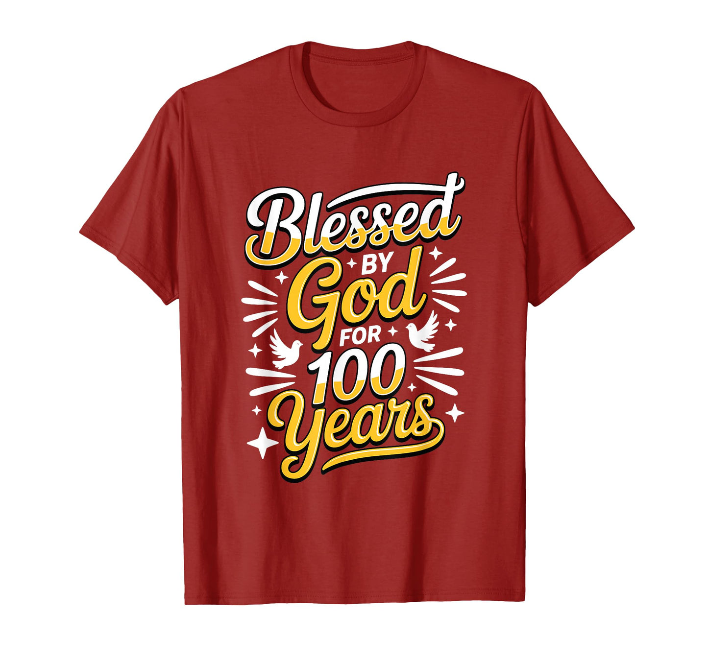100th Birthday Religious Blessed by God for 100 Years T-Shirt