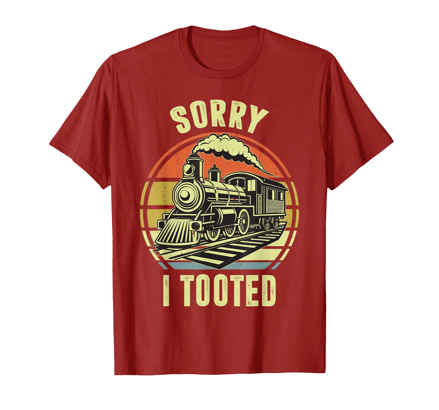 Sorry I Tooted Train-Shirt Toddler Funny Railroad Locomotive T-Shirt