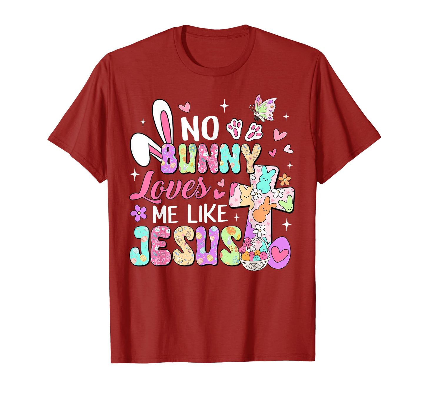 No Bunny Loves Me Like Jesus Religious Easter Christian Kids T-Shirt