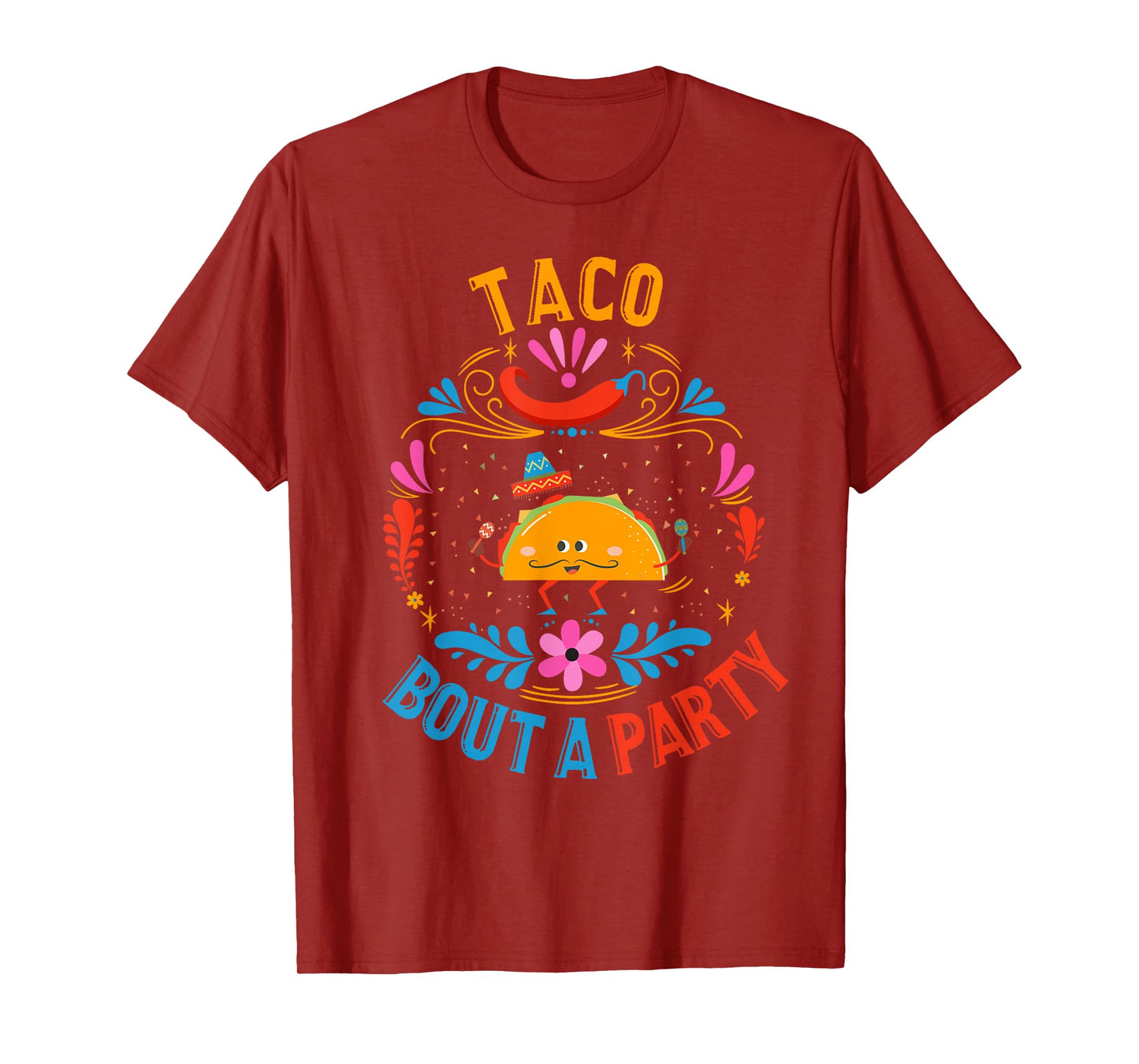 Funny Taco Shirt Mexican Food Birthday Taco Bout a Party T-Shirt