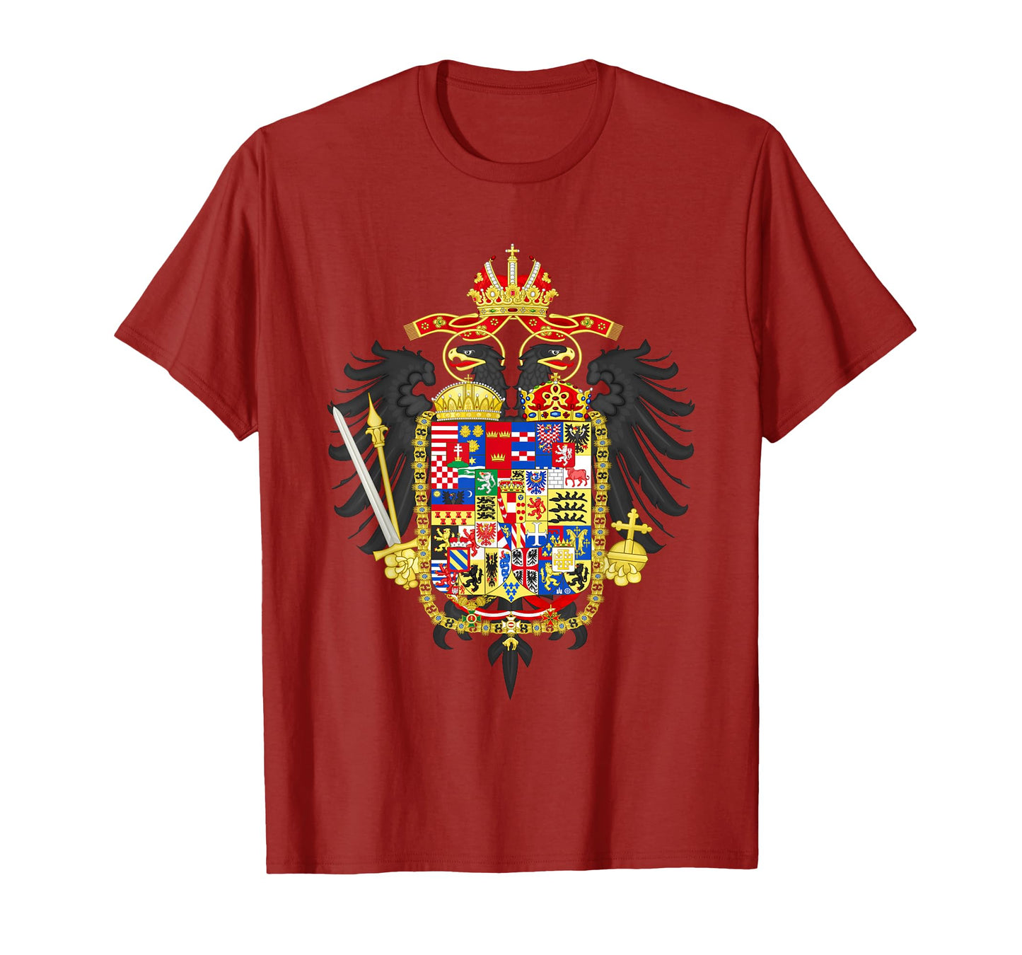 Habsburg Coat of Arms T-Shirt Holy Roman Empire Graphic Tee T-Shirt