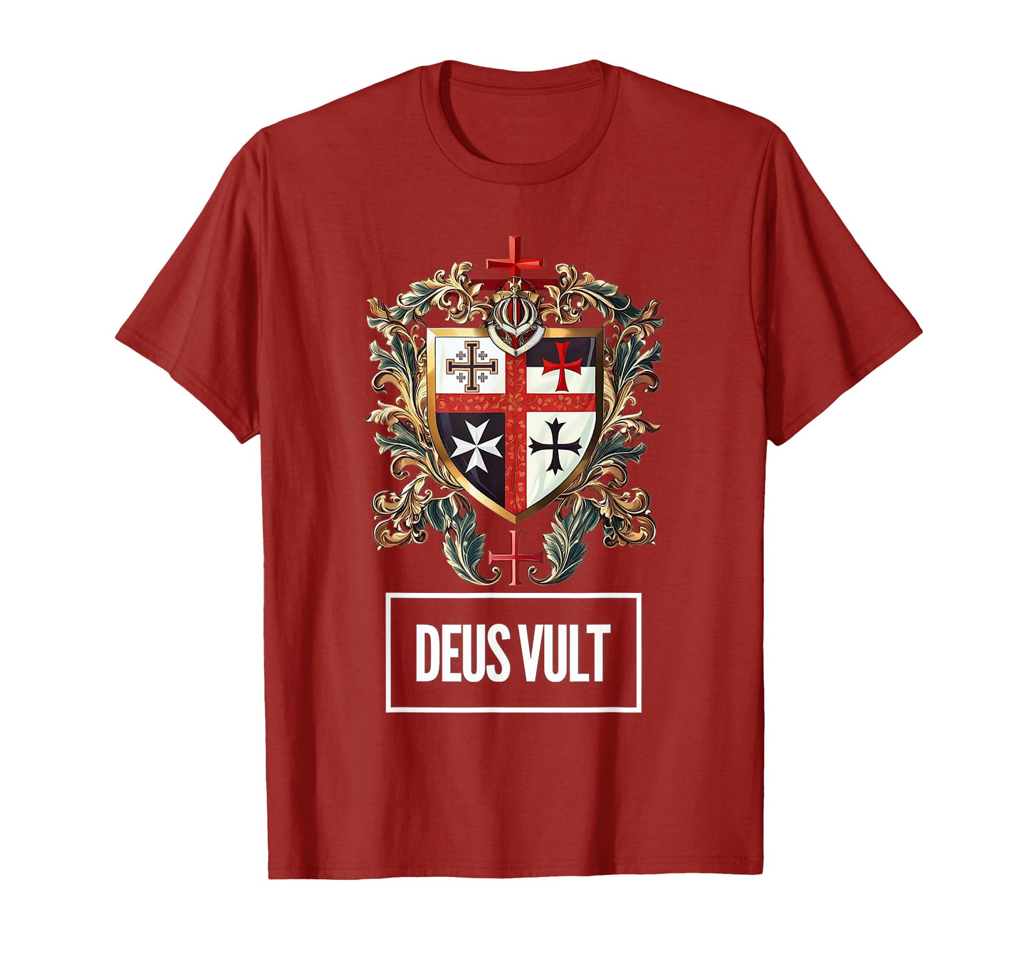 Catholic Knight Templar Crusader Cross Latin T-Shirt
