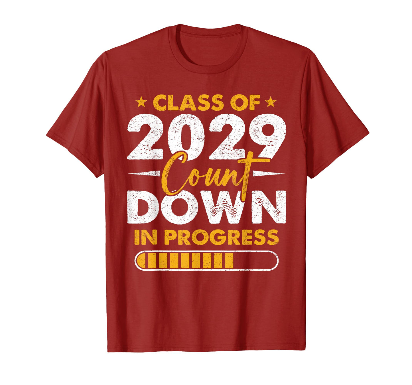 Class of 2029 Count Down In Progress Graduation 8th Grade T-Shirt