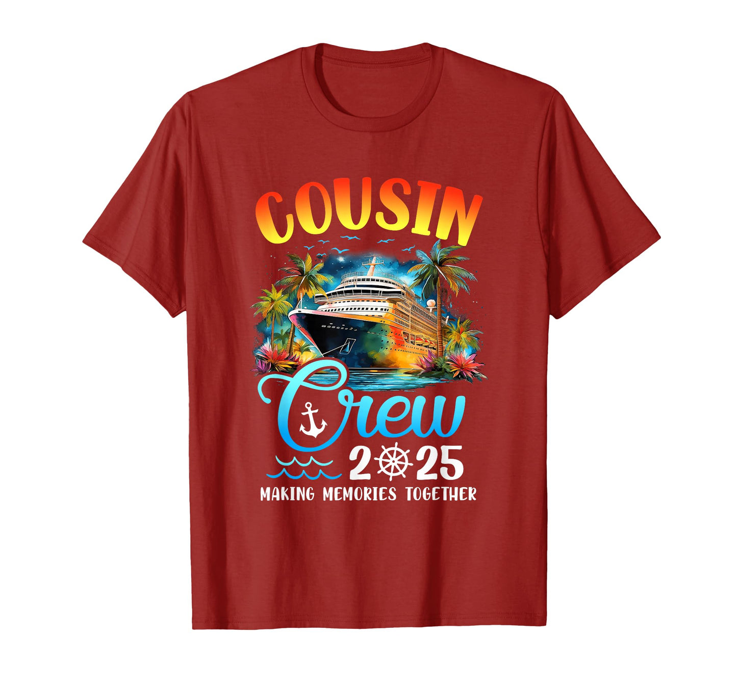 Cousin Crew 2025 Cousin Cruise Group Matching Vacation Party T-Shirt