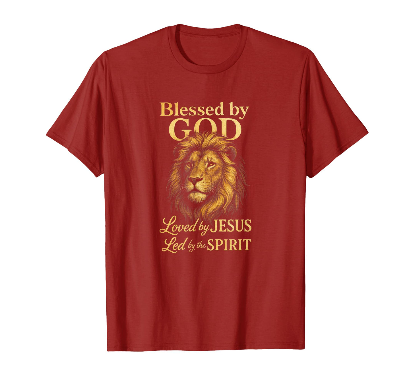 Blessed By God Loved By Jesus Led By The Spirit T-Shirt