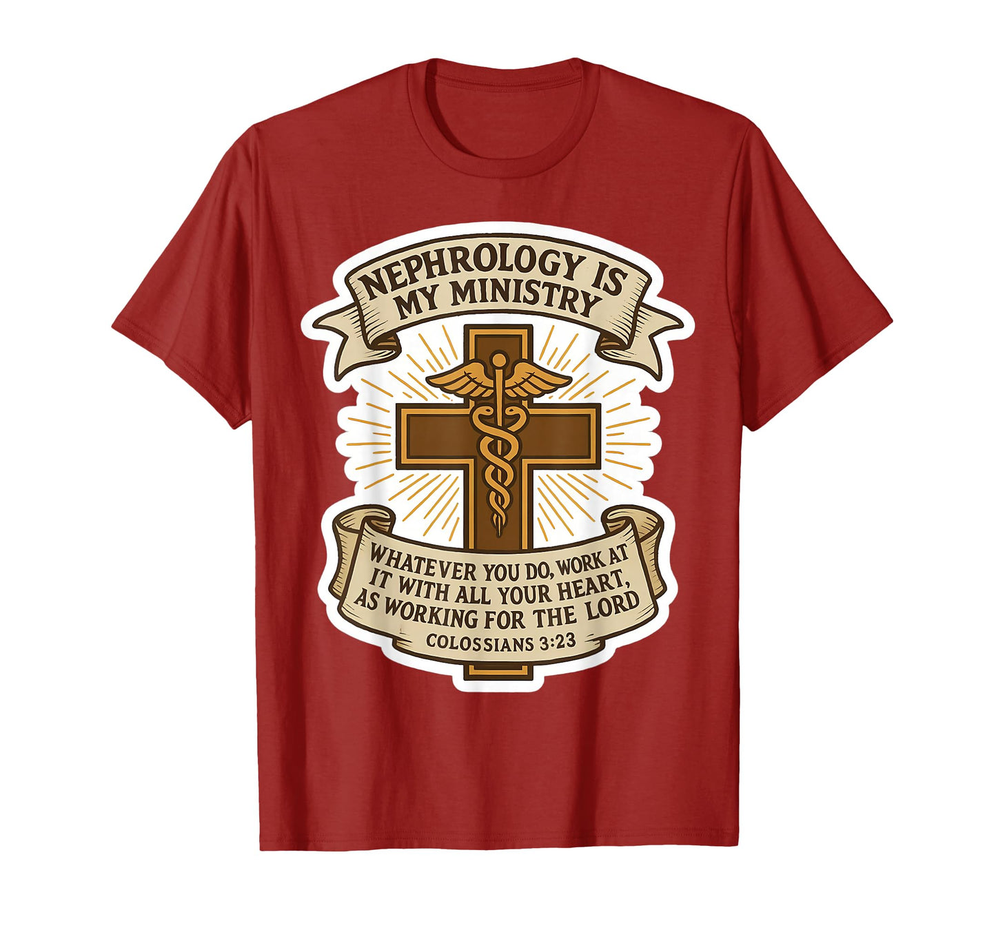 Christian Nephrologist Nephrology is My Ministry Kidney MD T-Shirt