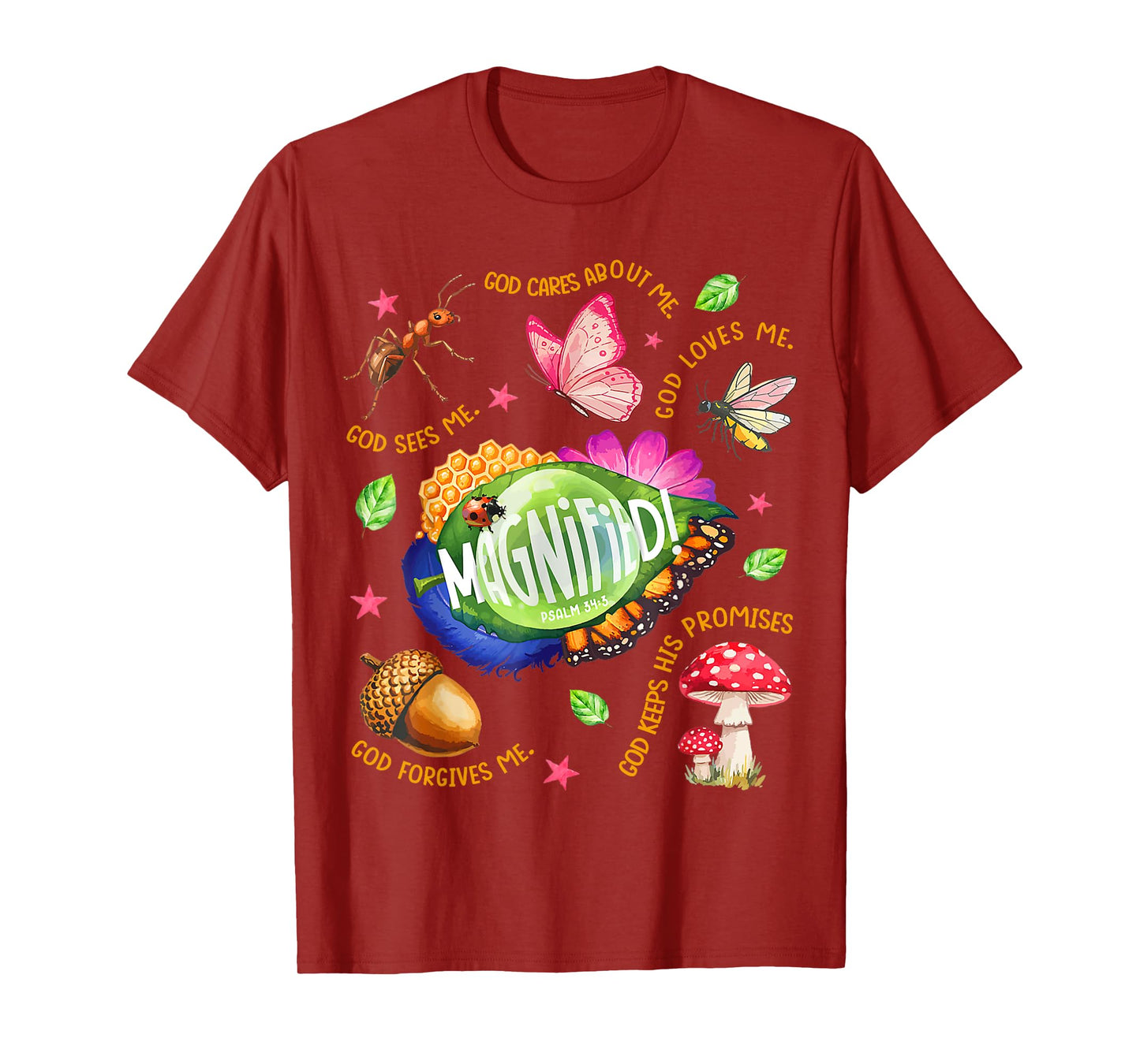 VBS 2025 Magnified Smallest Insects Adventure Psalm 34:3 T-Shirt