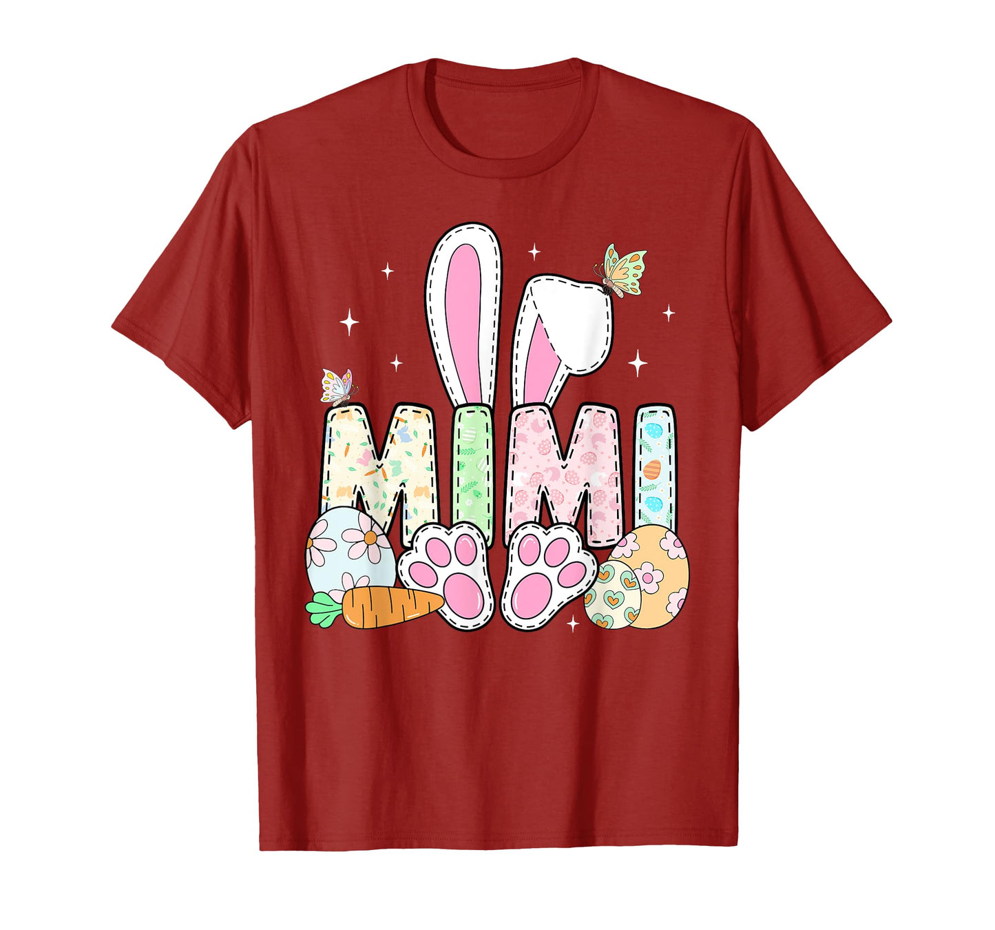 Cute Easter Bunny Mimi Family Matching Easter Day Girls Kids T-Shirt