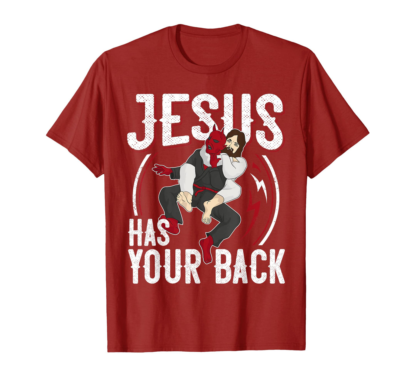 Jesus Has Your Back Shirt Brazilian Jiu Jitsu BJJ Christian T-Shirt