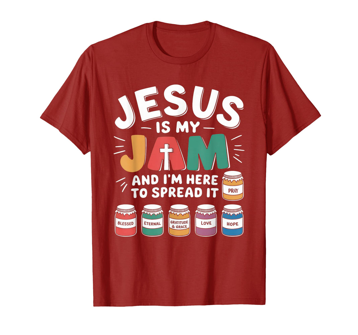 Jesus is My Jam Tshirt Men Women Christian Bible Verse T-Shirt