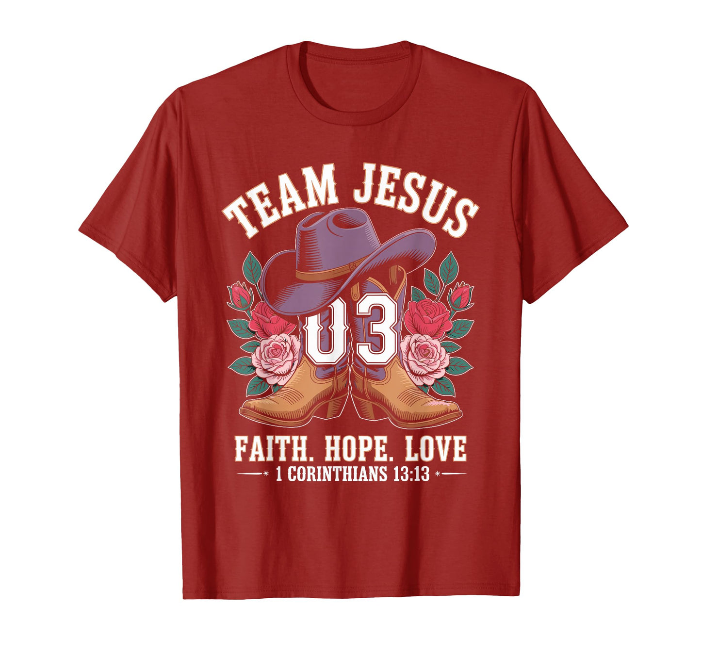 Christian - Team Jesus 03 Faith Hope Love T-Shirt