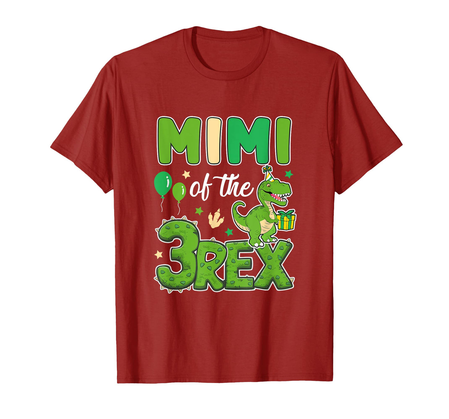 Mimi Of The Three Rex Birthday Dinosaur Family Matching T-Shirt
