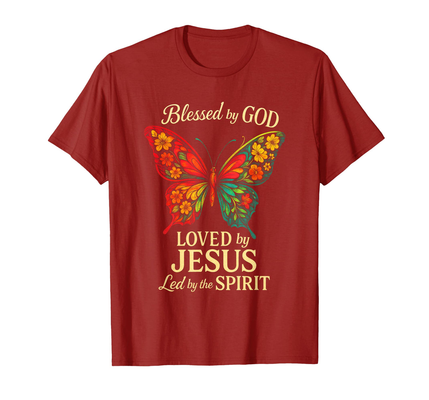 Blessed by GOD - Christian Butterfly Holy Spirit T-Shirt