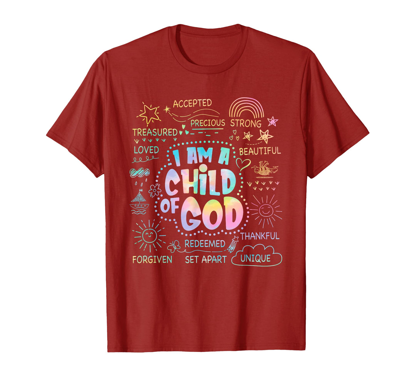 I Am A Child of God Christian Retro Jesus Faith Bible Verse T-Shirt