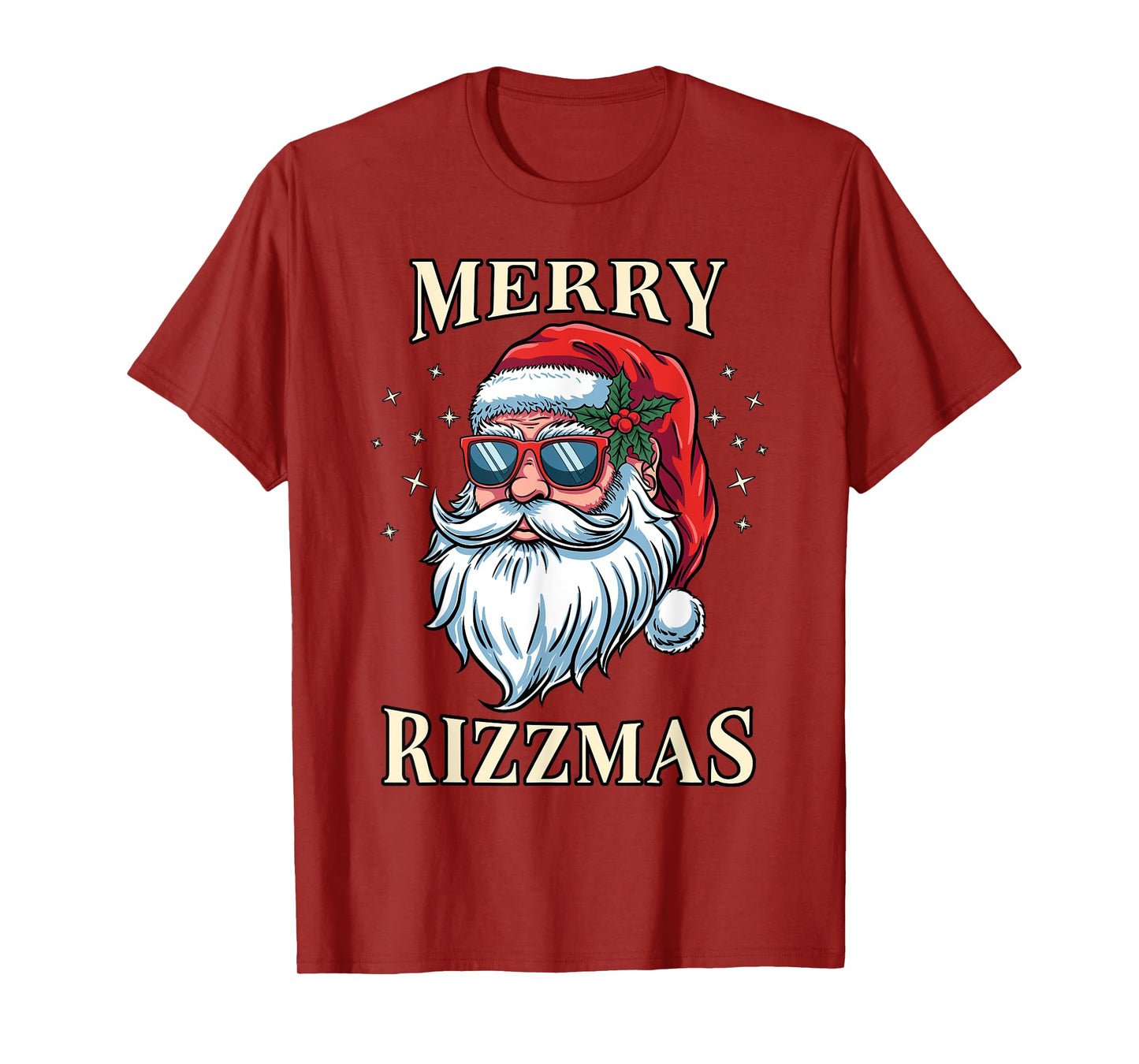 Merry Rizzmas Christmas Santa Claus Rizz Xmas Costume Funny T-Shirt