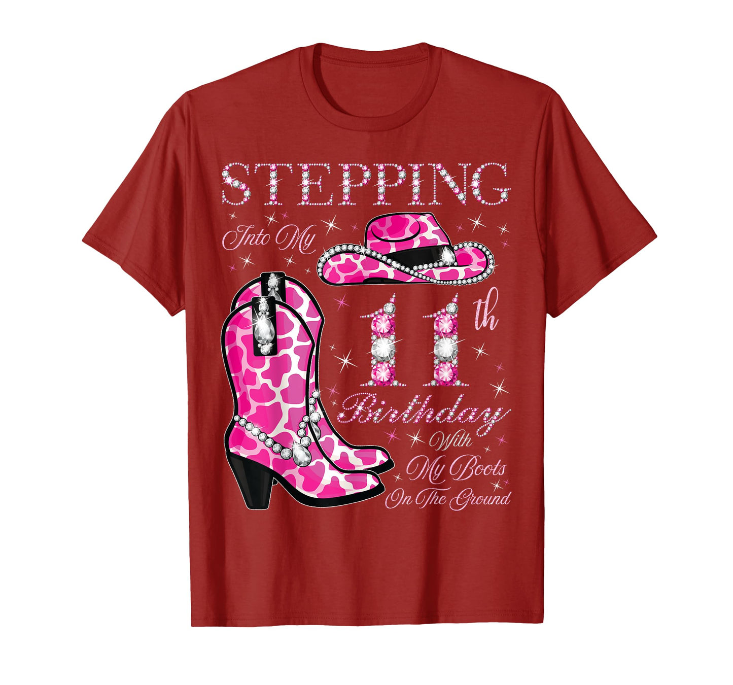 Stepping Into My 11th Birthday With My Boots On The Ground T-Shirt