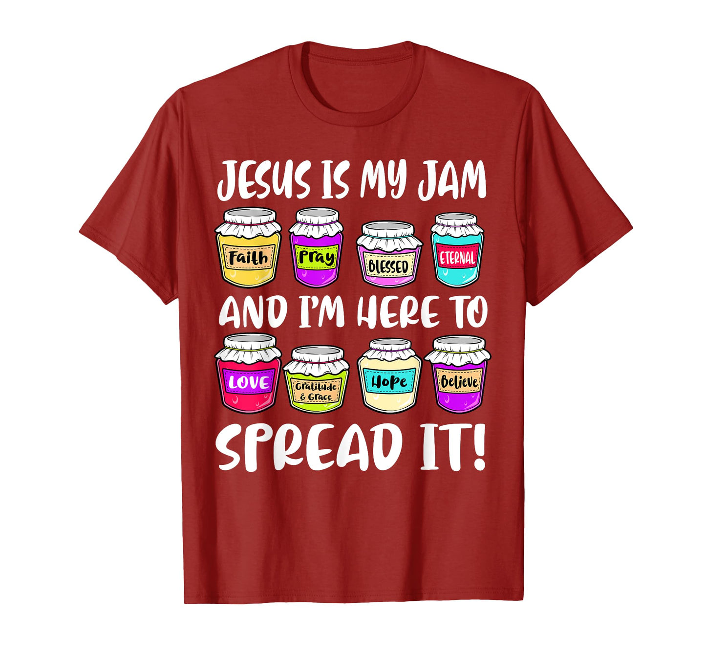 Funny Christian Jesus is My Jam Here to Spread Bible Faith T-Shirt