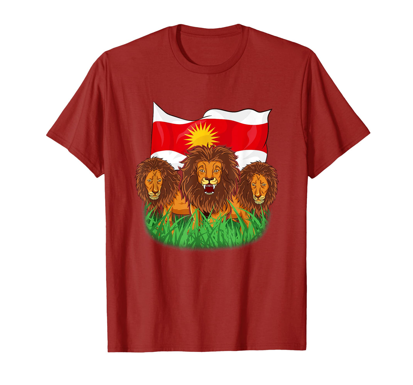 Exidxan Ezidi Yezidi Yezidi Flag T-Shirt