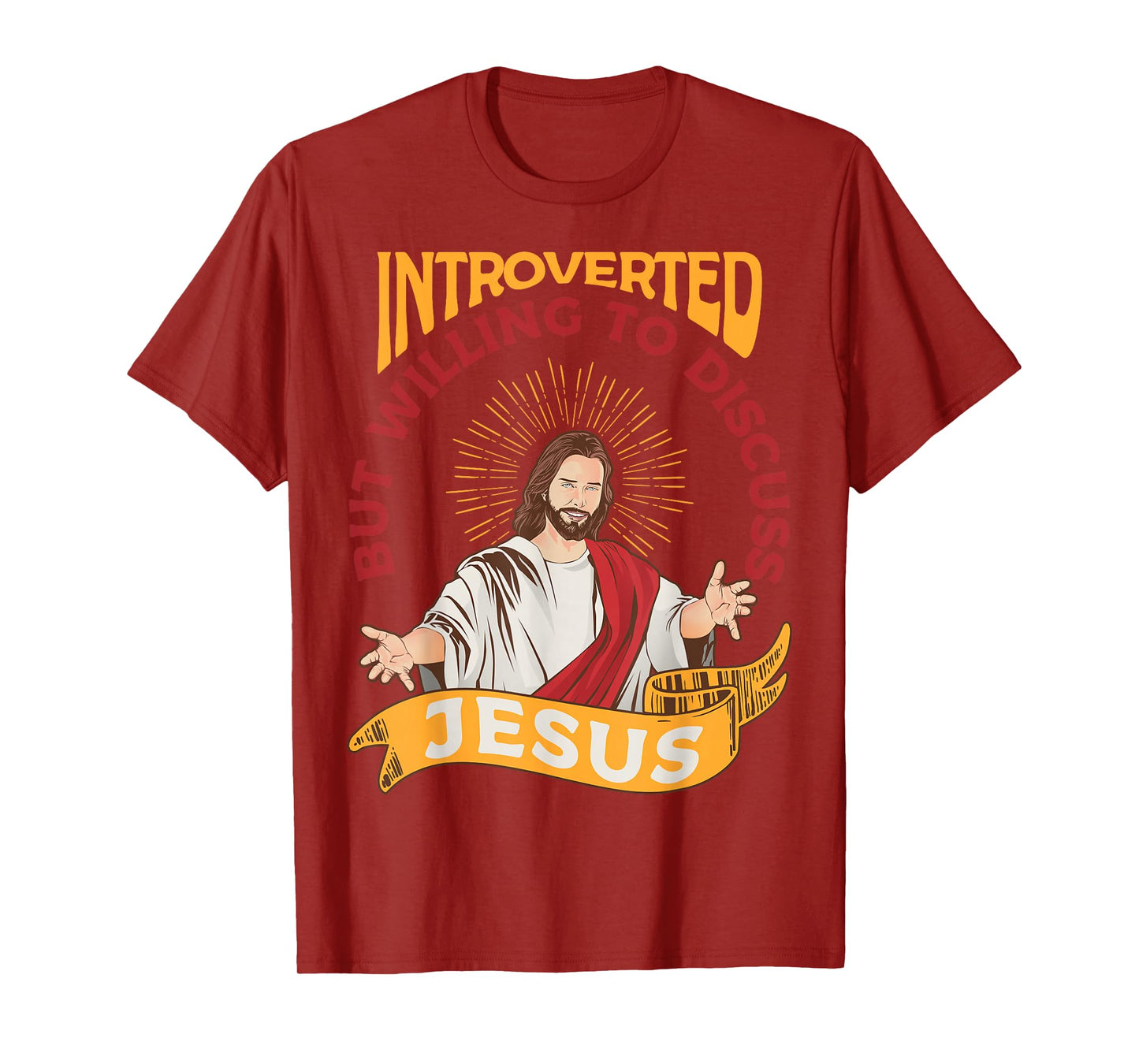 Funny Christian Jesus Religious Sayings Catholic Introvert T-Shirt