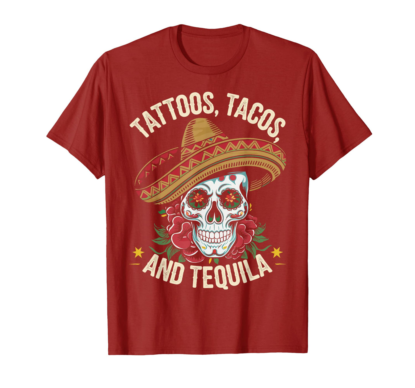 Tequila Tacos Titties Tattoos Vintage Design Apparel Outfit T-Shirt