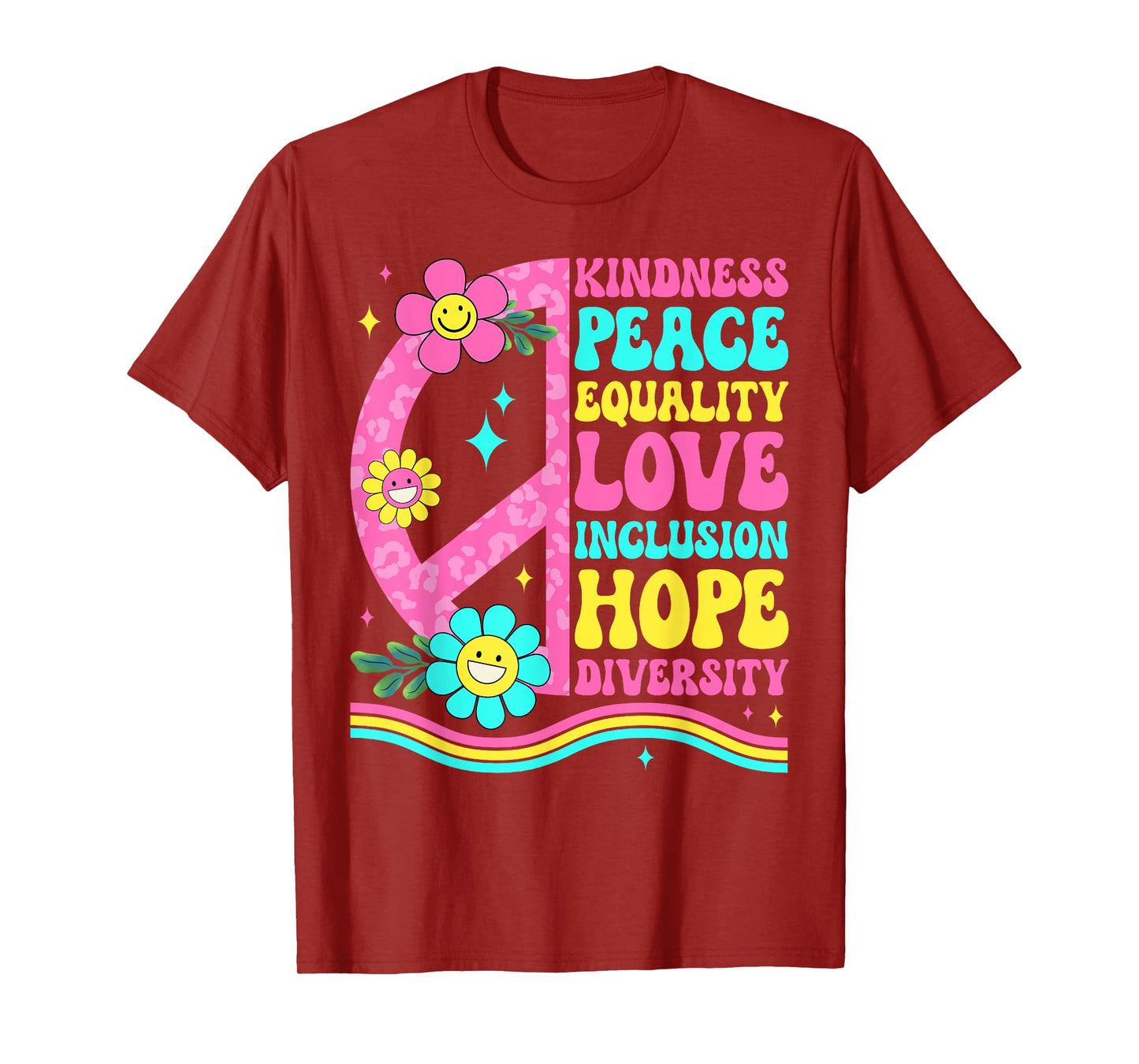 Groovy Peace Love International Day of Peace World Peace Day T-Shirt
