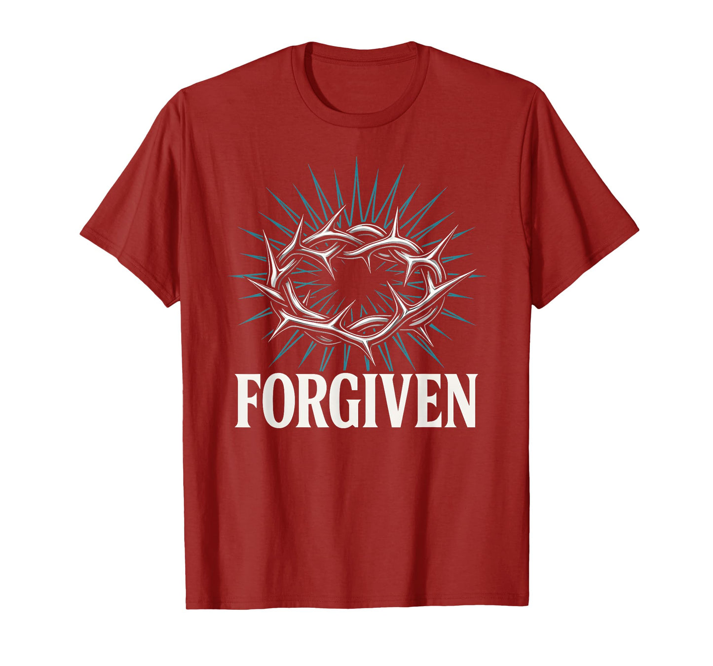 Christian Y2K Faithwave Forgiven Crown of Thorns Christcore T-Shirt