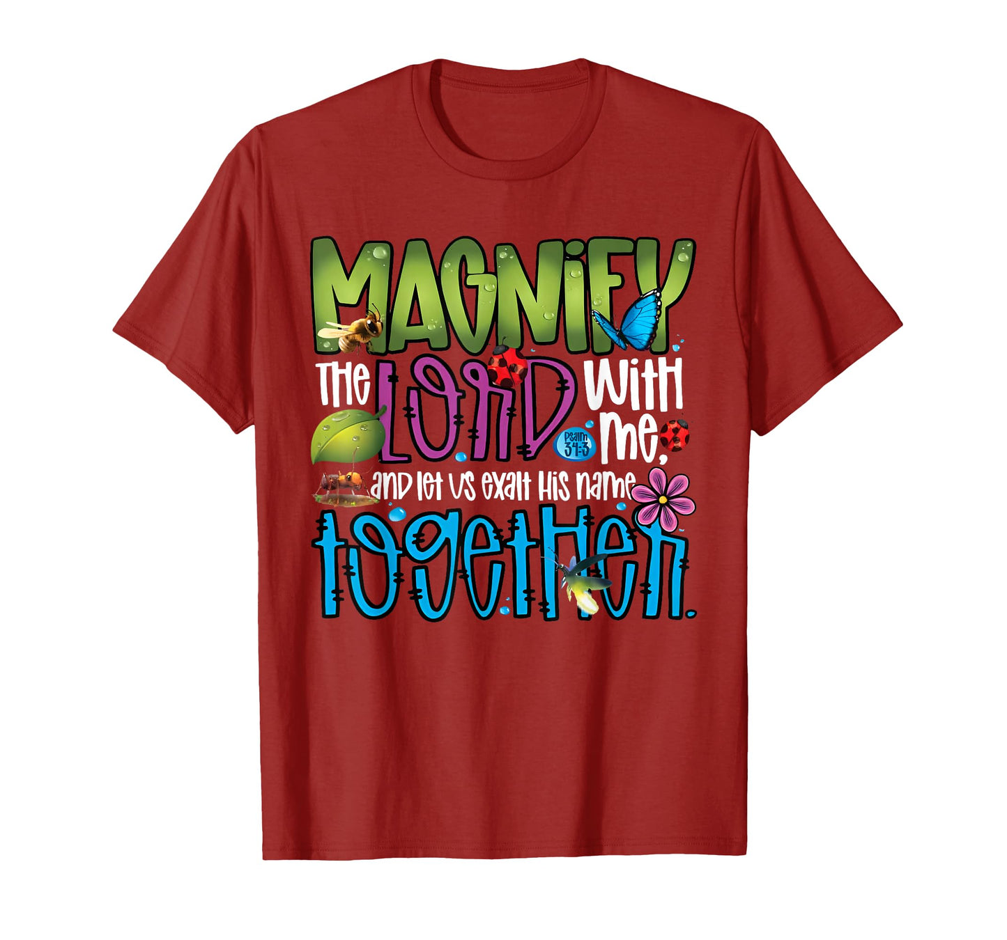 Summer Camp Magnify The Lord With Me VBS 2025 Men Women Kids T-Shirt