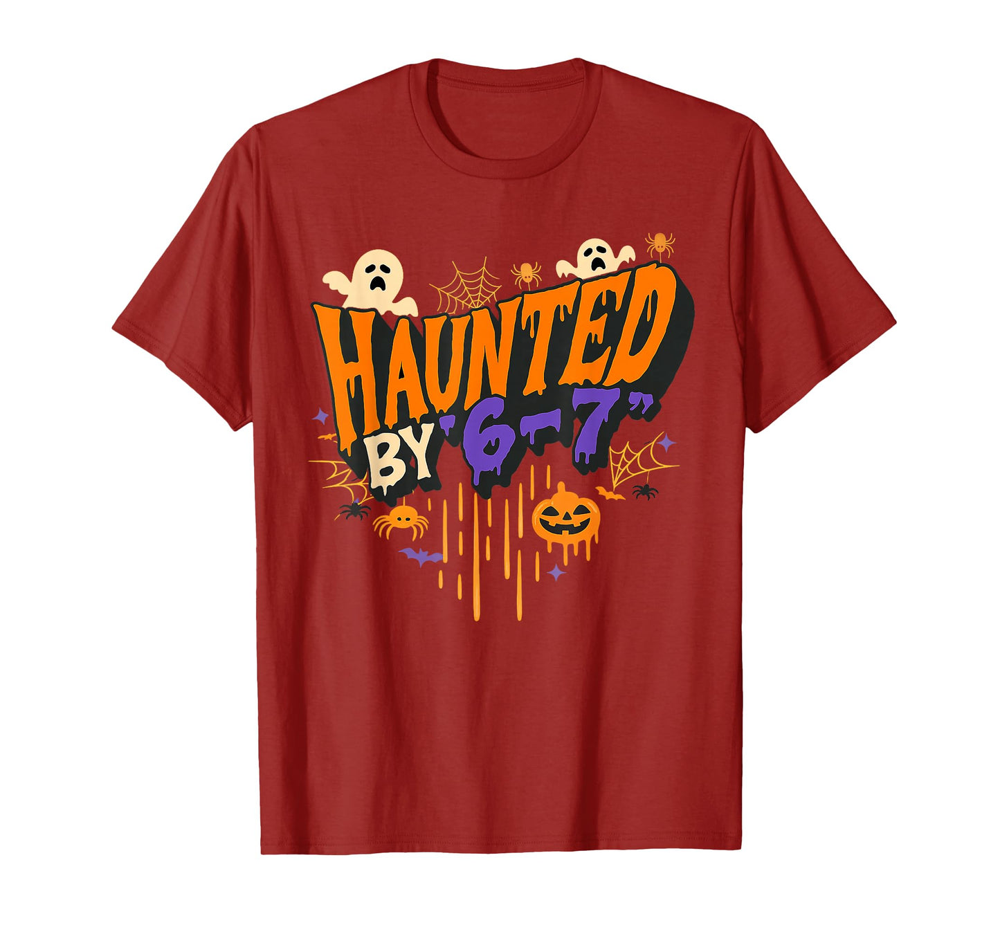 Funny Haunted by 6 7 Drip Halloween Costume for Men Women T-Shirt