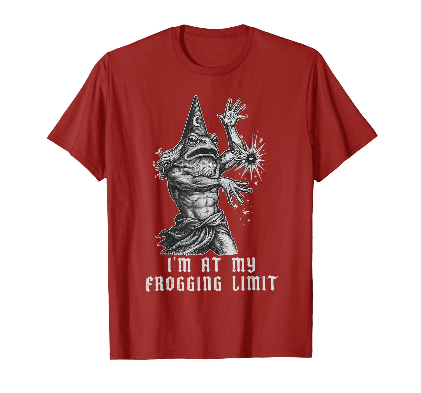 I’m At My Frogging Limit Funny Frog Wizard Rage Quote T-Shirt
