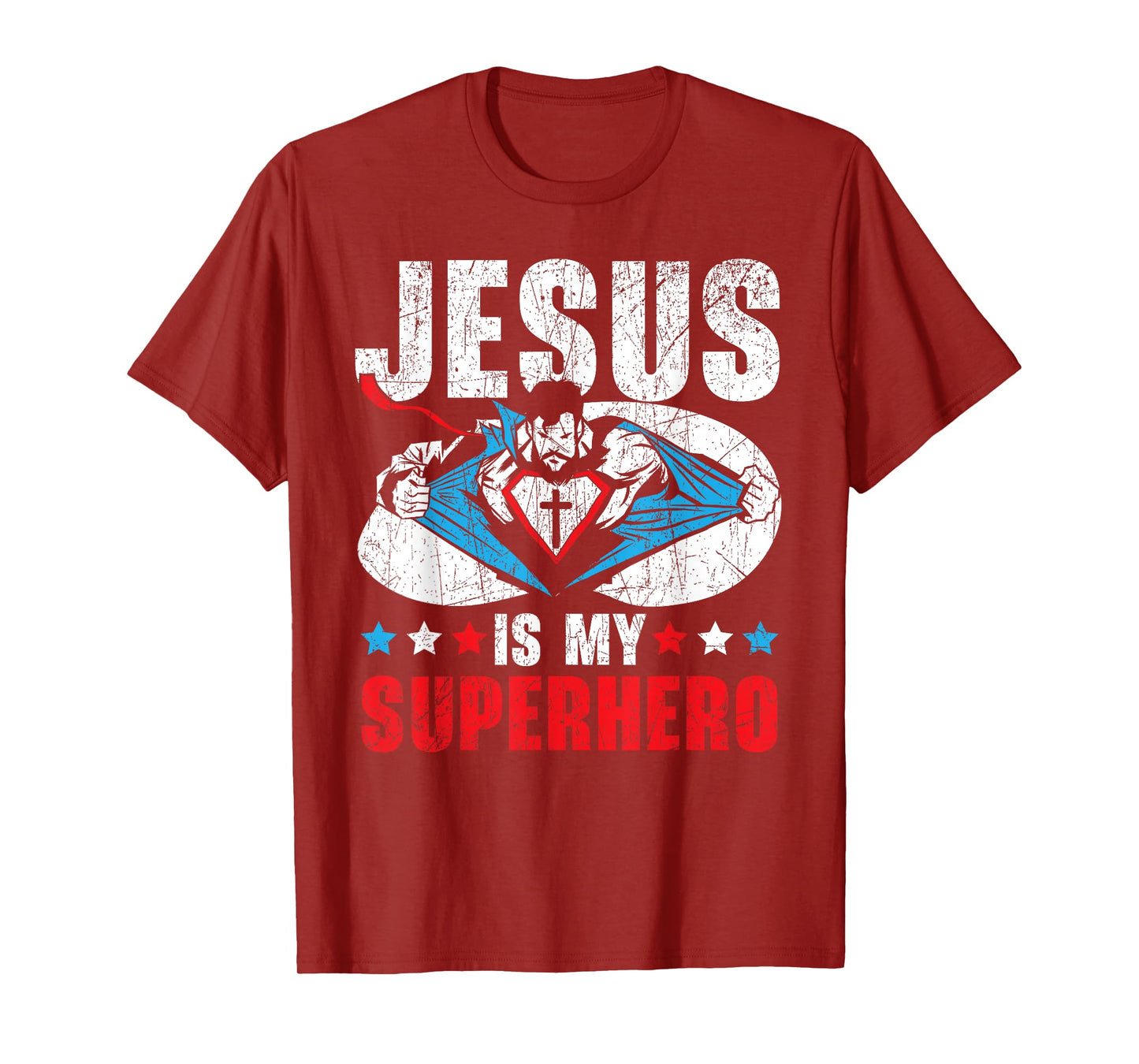 Jesus Is My Superhero Religious Pastor Christian Believer T-Shirt
