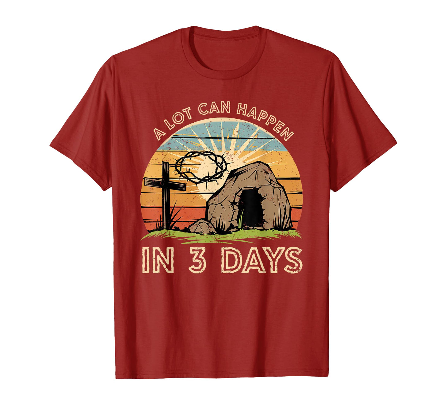 A Lot Can Happen in Three Days Coquette Bow Christian Easter T-Shirt