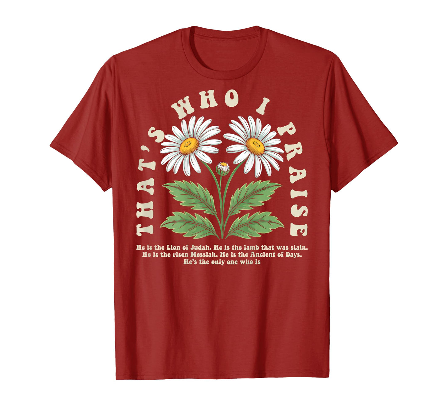 Brandon That's Who I Praise Jesus Christian Lake Merch T-Shirt
