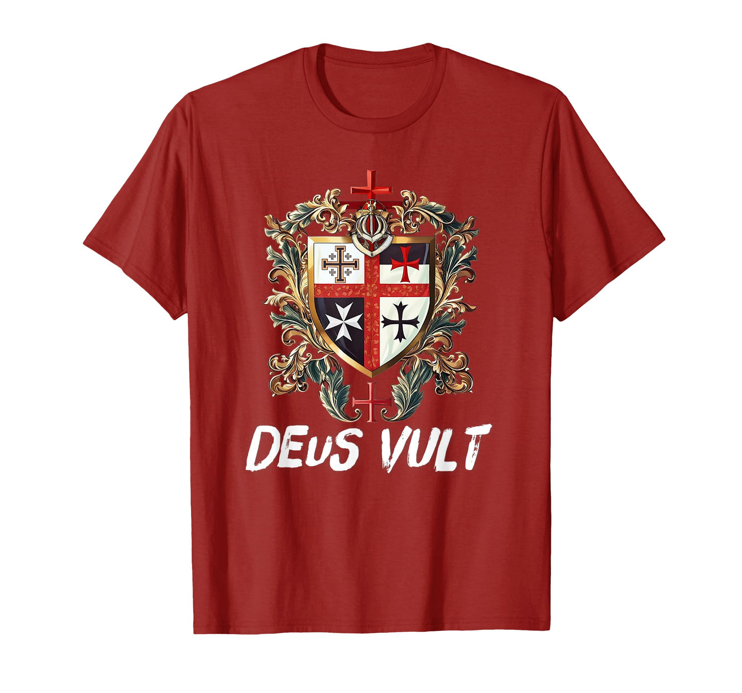 Catholic Knight Templar Crusader Cross Latin T-Shirt