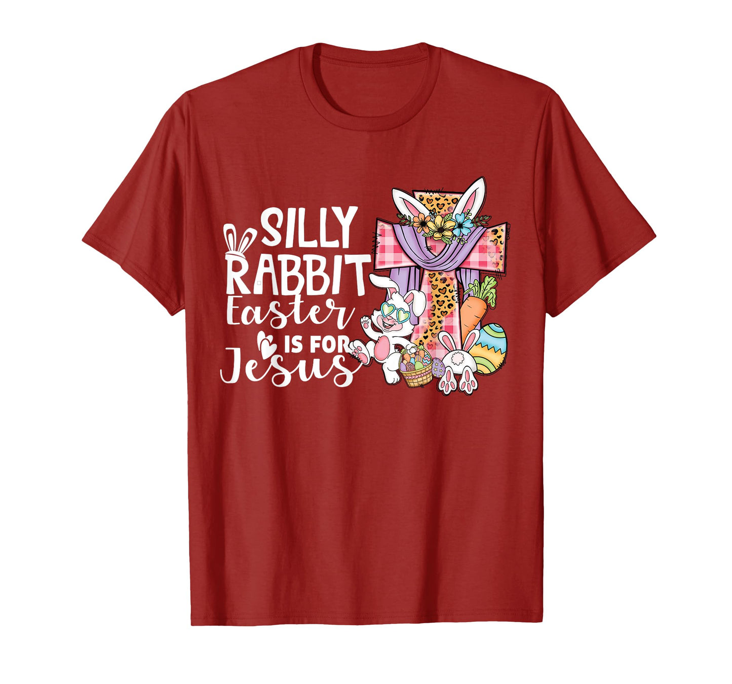 Silly Rabbit Easter Is For Jesus Leopard Jesus Easter T-Shirt