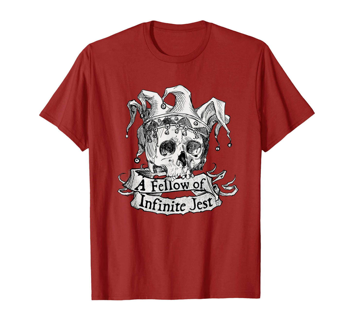 Shakespeare Skull Joker Yorick Theatre Literature Hamlet T-Shirt