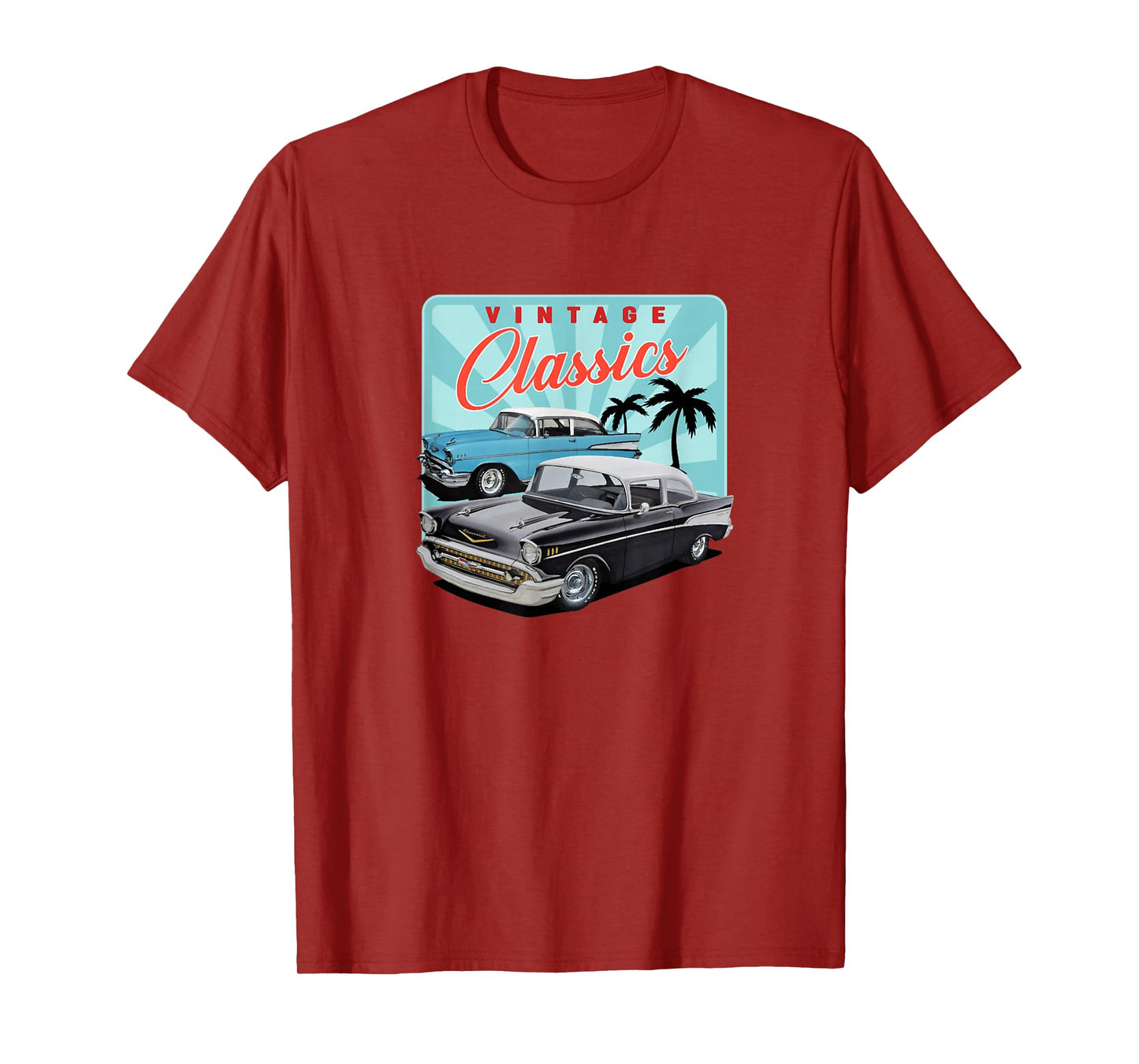 55 56 57 Chevys Truck bel air vintage cars T-Shirt