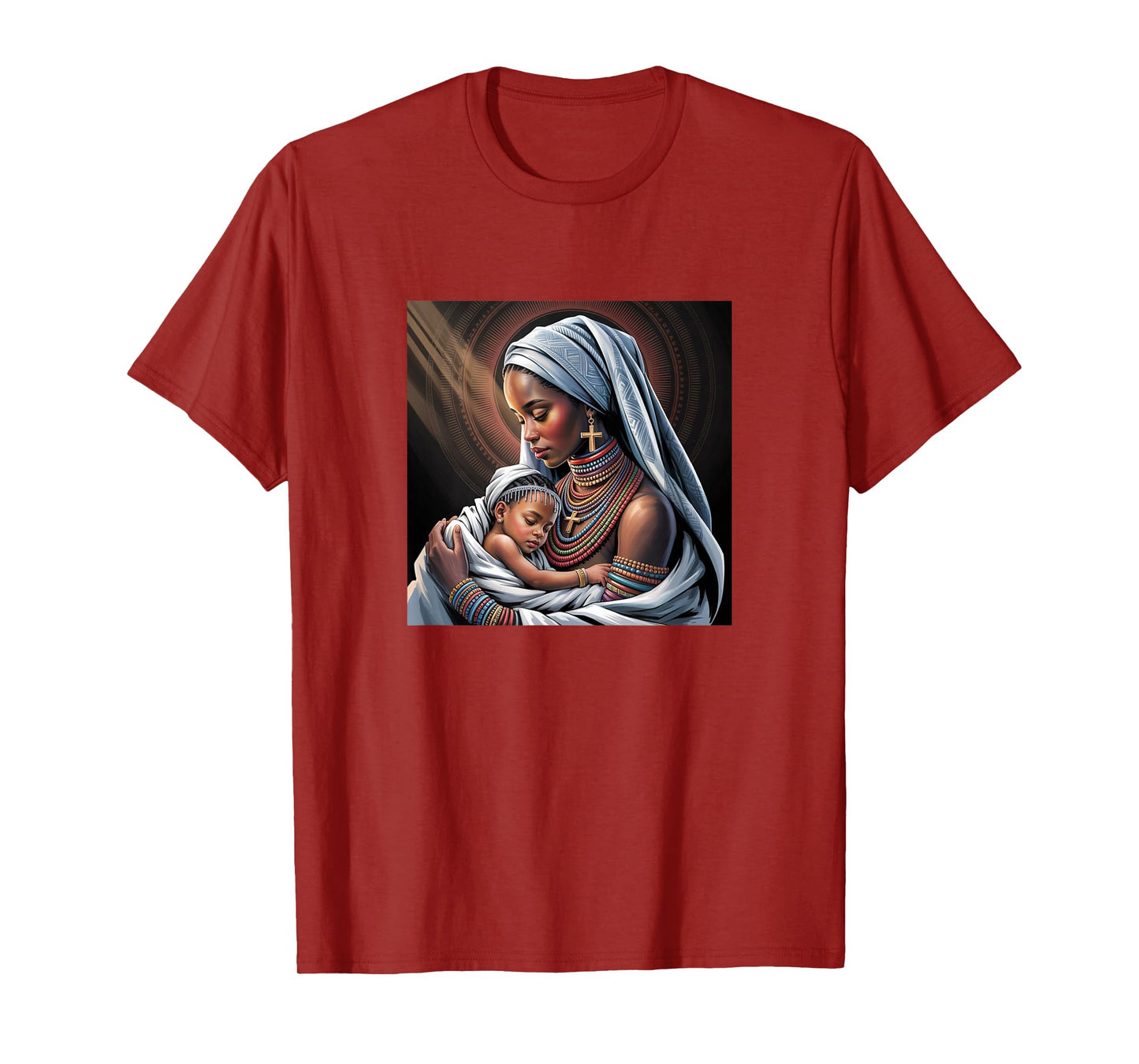 Black Mother & Child - Ethiopian Christian Inspired Tee T-Shirt