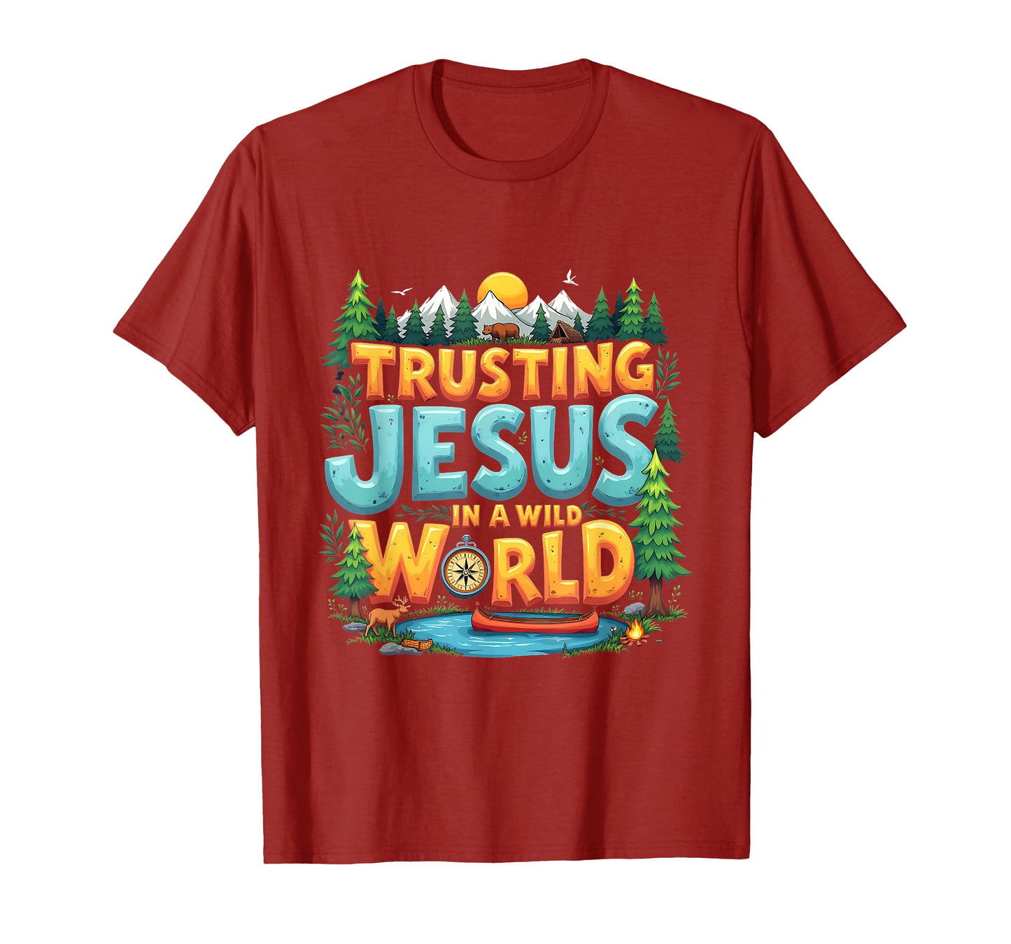 True North VBS 2025 Trusting Jesus Camp Christian Summer T-Shirt