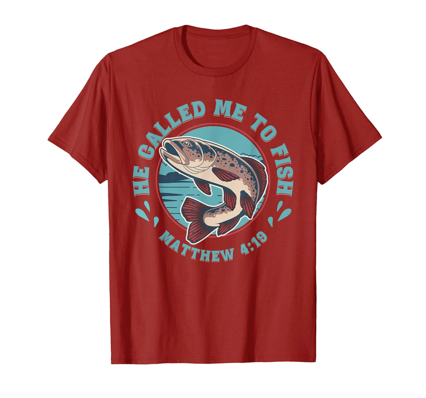 He Called Me to Fish Matthew 4:19 Faith Based Fishing Cool T-Shirt